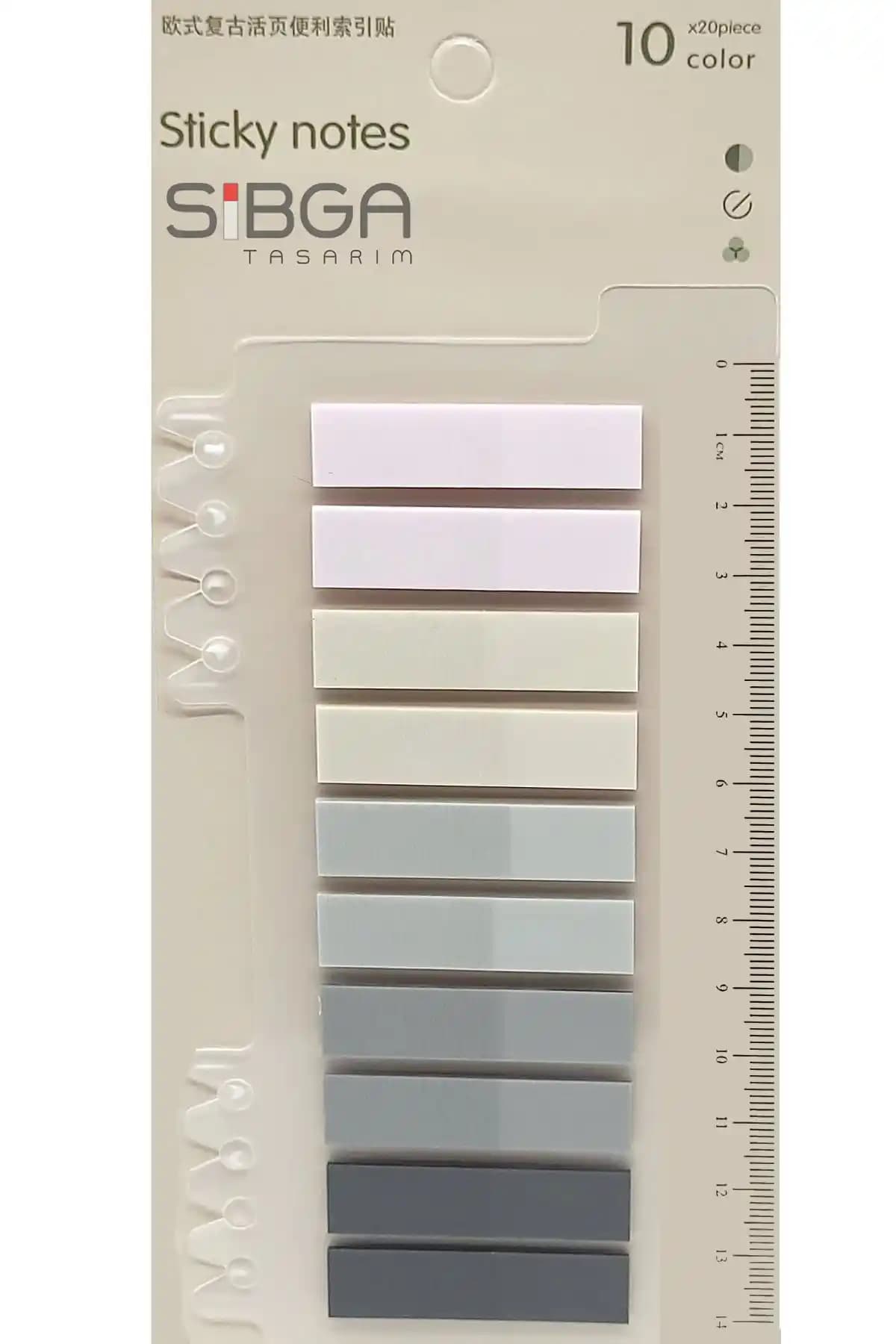 Sibga Tasarım Şeffaf Renkli Postit Seti Ofis ve Eğitim İçin Pratik Not Tutma Çözümü