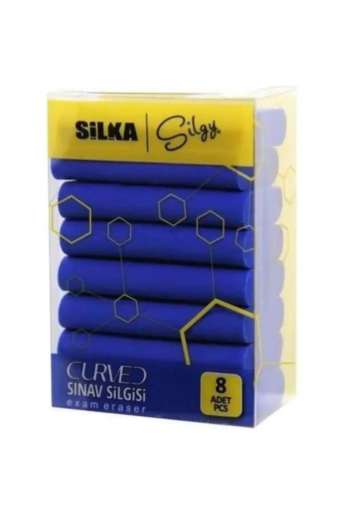 Silka Curved Sınav Silgisi 8'li: Yüksek Performanslı ve Dayanıklı Kırtasiye Ürünü