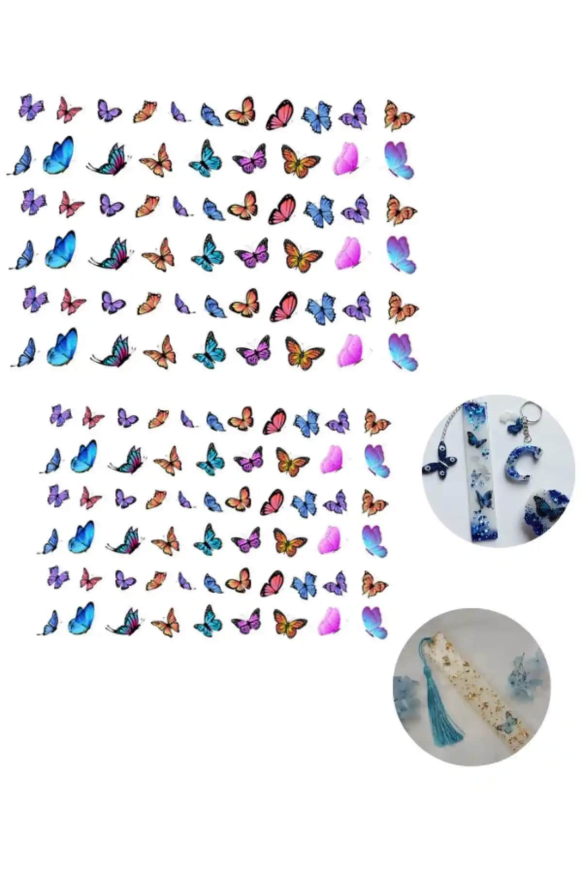 Sirius Hobi Epoksi Reçine Şeffaf Asetat Baskı Kelebekler ile Yaratıcı Projeler İçin Uygun Malzeme