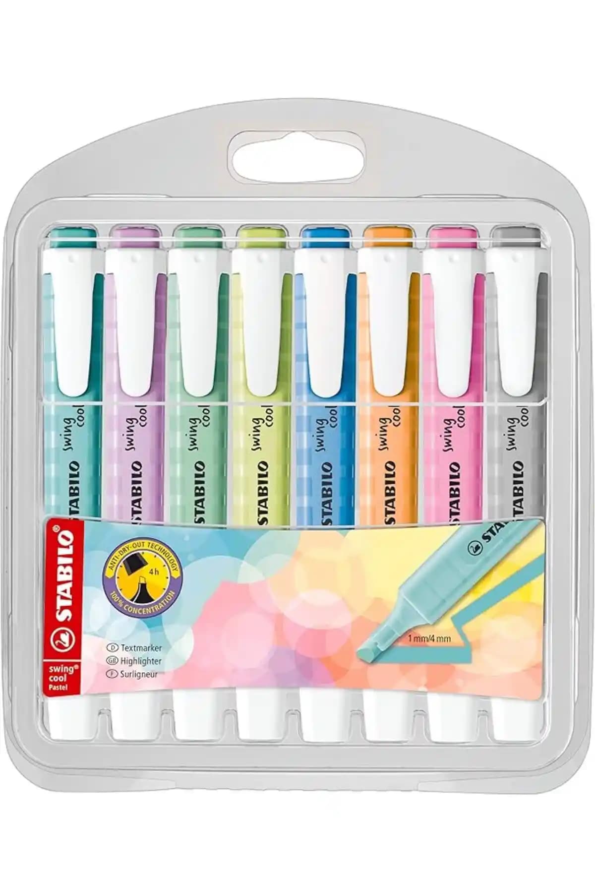 Stabilo Swing Cool Pastel İşaretleme Kalemi Renkli ve Ergonomik Tasarımıyla Öne Çıkıyor
