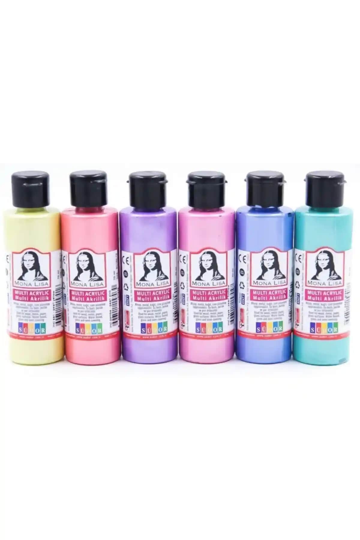 Südor Mona Lisa 6x70ml Metalik Akrilik Boya Seti Sanat ve Yaratıcılık İçin Uygun