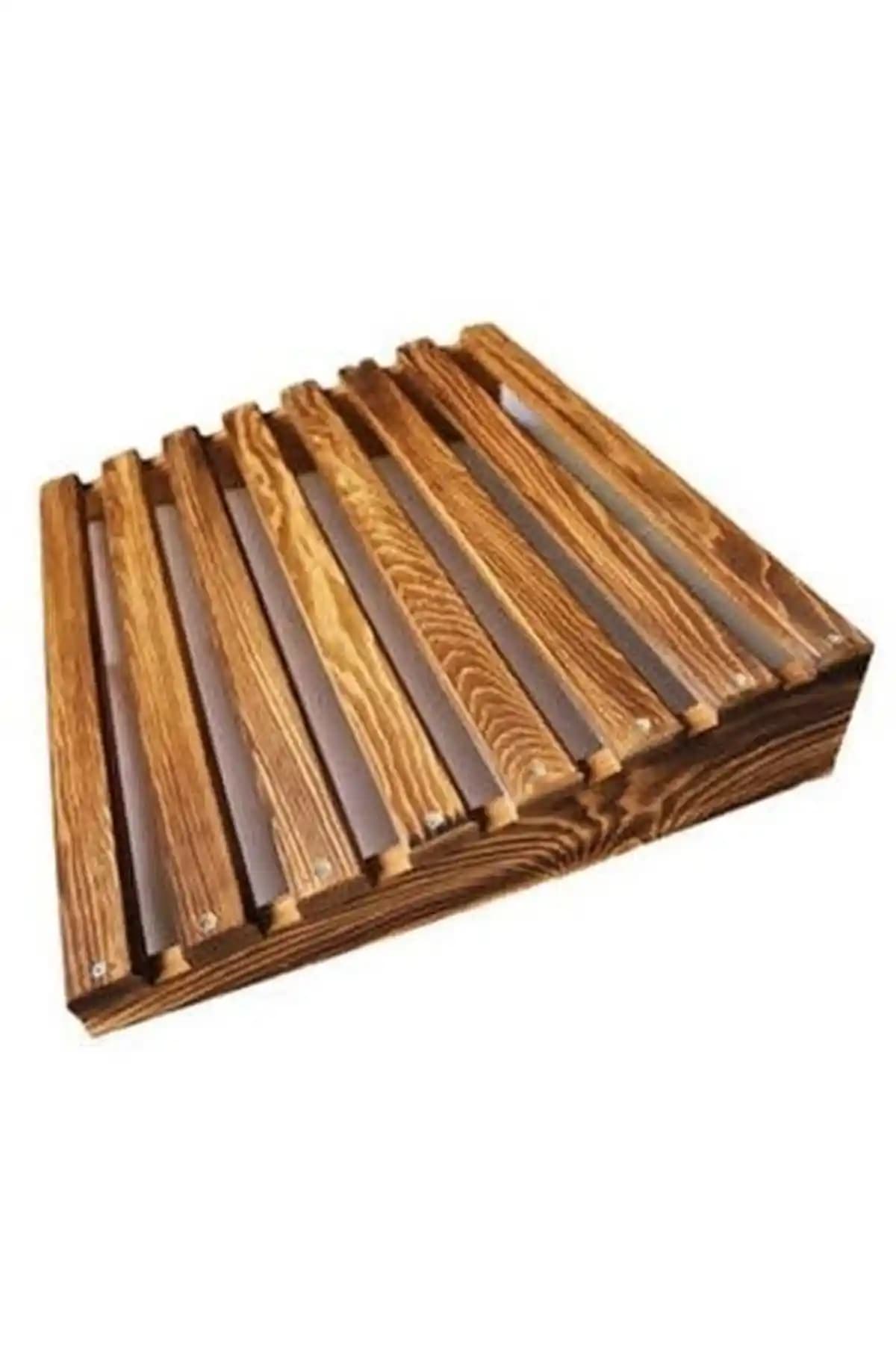 Tahta Bahçesi Kahverengi Masa Altı Ayaklık: Şık ve Dayanıklı Ahşap Tasarım