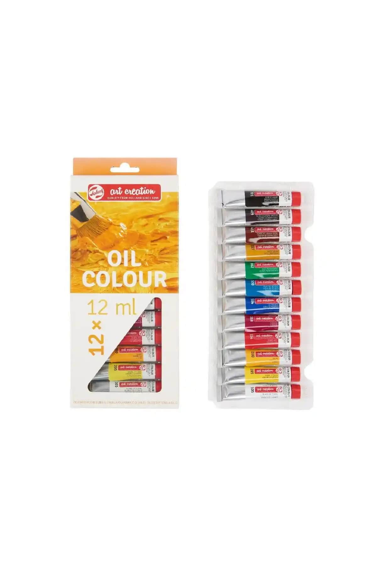 Talens Art Creation Yağlı Boya Seti 12x12ml: Yüksek Kaliteli Profesyonel ve Hobi Sanatçıları İçin