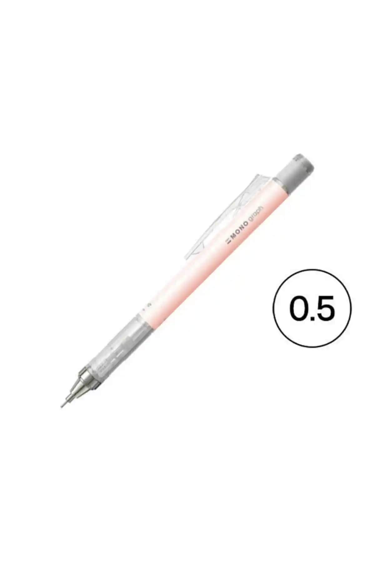 Tombow Mono Graph 2020 Seri 0.5 mm Pastel Koral Pembesi Mekanik Kurşun Kalem