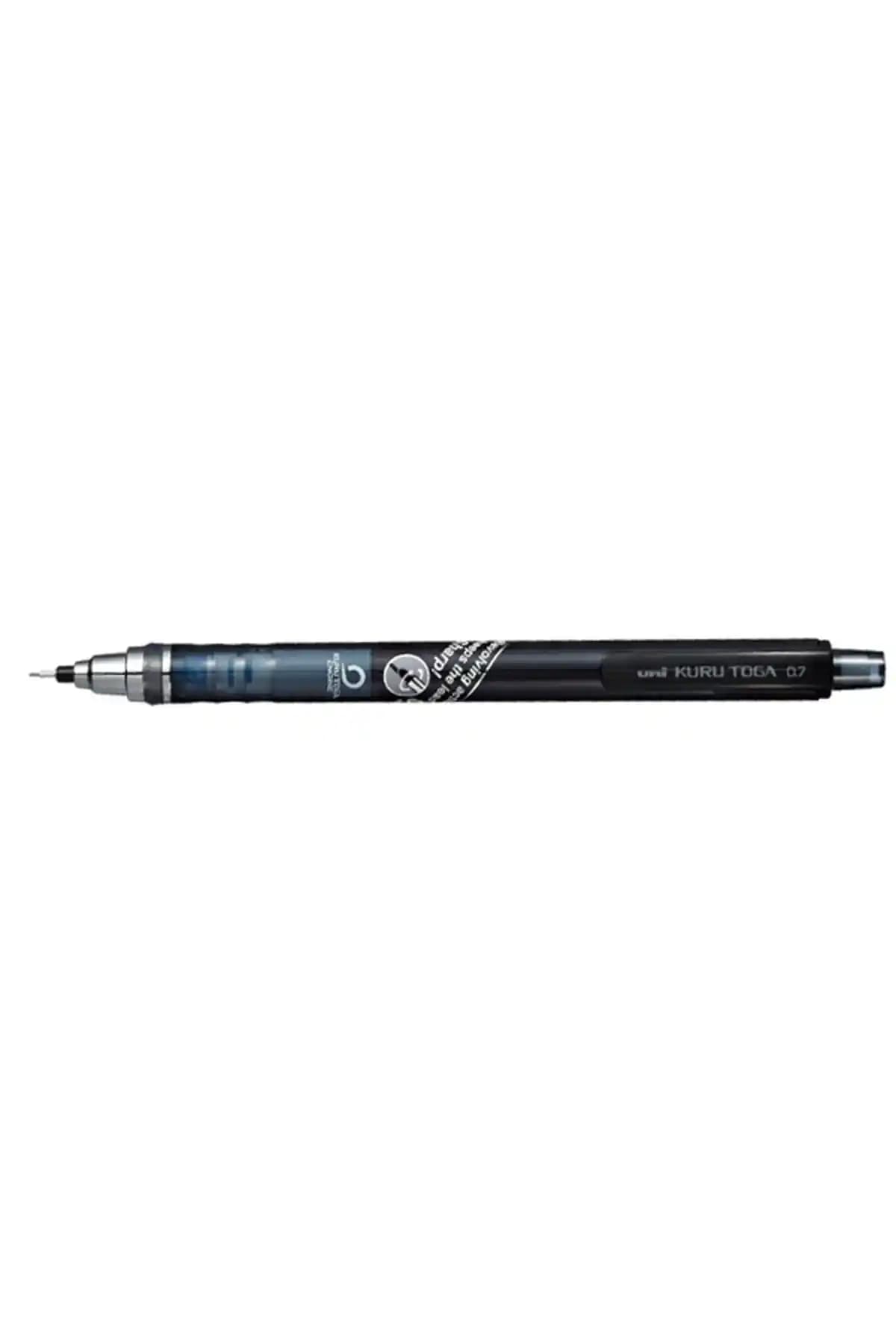 Uni Ball Kurutoga 0.7mm Mekanik Kurşun Kalem Siyah - Ergonomik ve Şık Tasarım