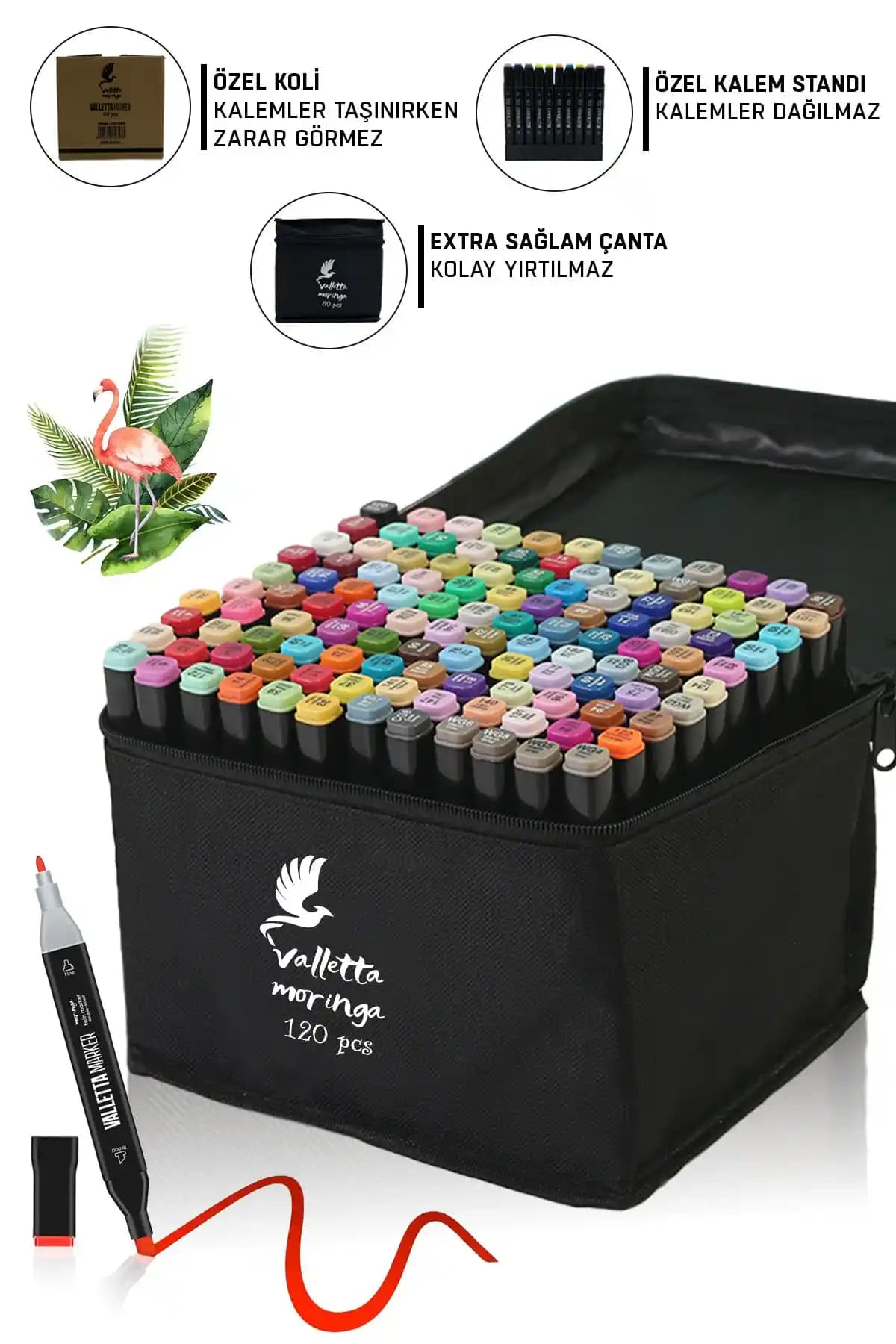 Valletta Moringa 120'li Çift Taraflı Art Marker Keçeli Kalem Seti İnceleme ve Kullanım Rehberi