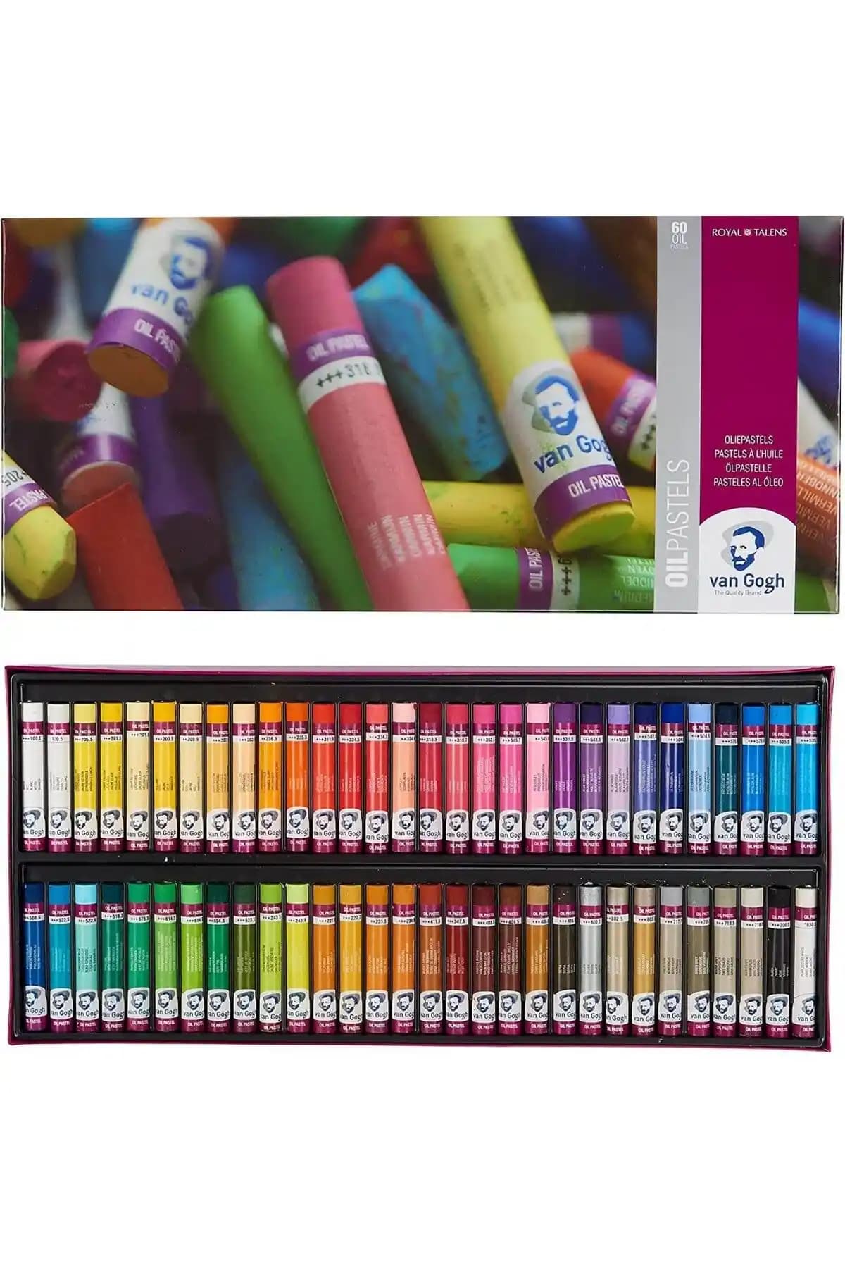 Van Gogh 60'lı Yağlı Pastel Boya Seti: Yüksek Kaliteli Renkler ve Kolay Kullanım