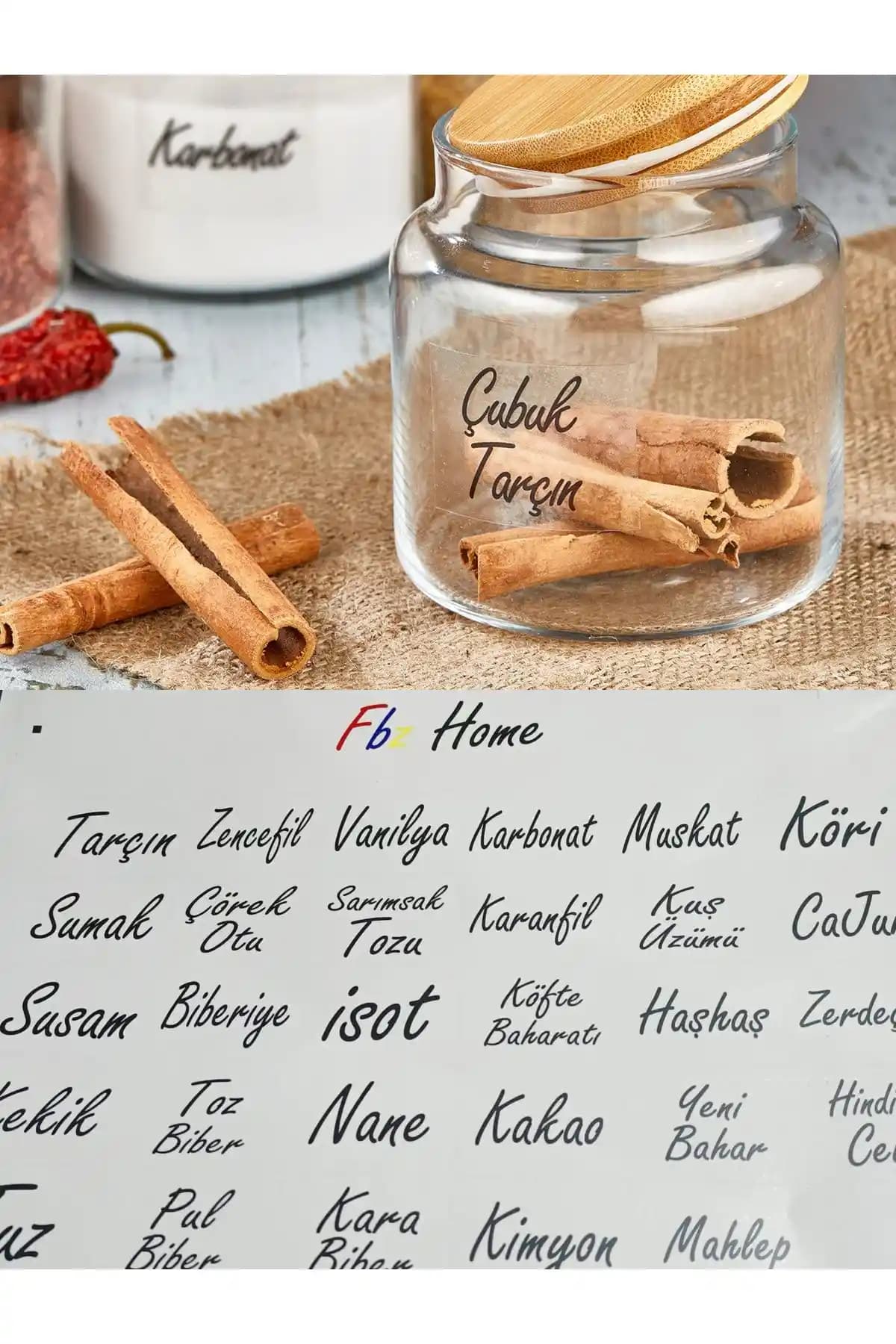 Yüksek Kalite Şeffaf Baharat Etiketi Seti ile Mutfak Düzeninizi Geliştirin