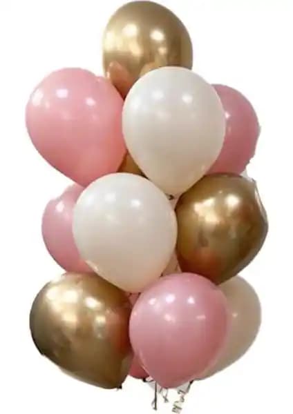 12 İnç Krom Altın, Deniz Kumu ve Pembe Balonlarla Şık Parti Dekorasyonu İçin Rehber