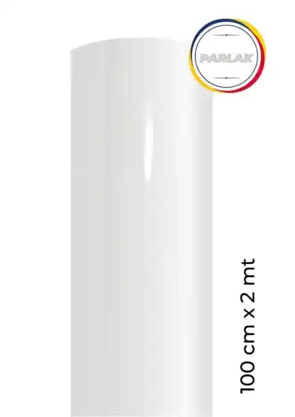 Ecce Parlak Beyaz Yapışkanlı Folyo – İç Mekân Yüzey Kaplama, 100 cm Genişlik × 2 m Uzunluk