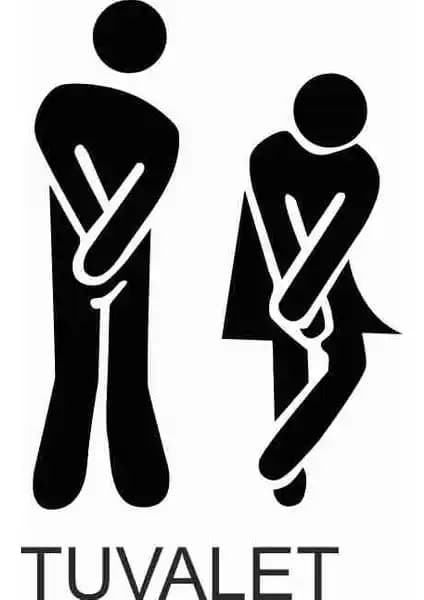 Ejoya Tuvalet ve Banyo Yapışkanlı Etiketi 78982: Esprili ve Şık Dekor Dokunuşu, Kolay Uygulama