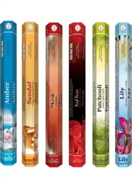 Flute 120 Adet Tütsü: Altı Koku ile Ev ve Ofis Ortamını Zenginleştiren Dengeli Ambiyans Seti