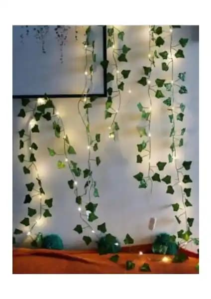 RDT Shopping Yapay Sarmaşık Günışığı LED Işıklı: İç Mekân Dekorasyonu İçin Doğal Görünüm ve Aydınlatma