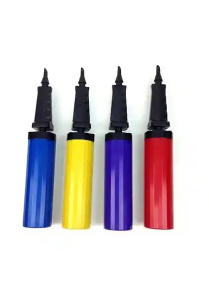 Trio Balon Pompası: Manuel basınçlı, kolay kullanımlı balon şişirme aracı; dekoratif etkinlikler için