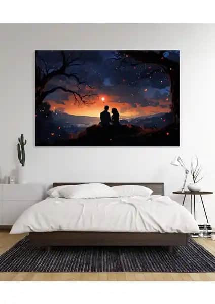 Arkeot Gecenin Sırları: Sanat ve Estetiğin Büyüleyici Duvar Tablosu İle Evinize Zarafet Katın