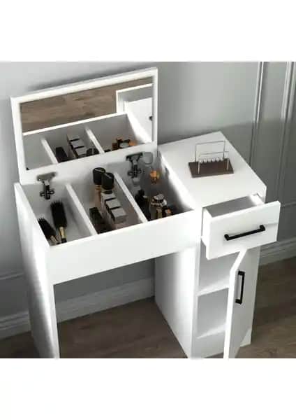 Arnetti İnci Çekmeceli Dolaplı Makyaj Masası: Modern ve Fonksiyonel Tasarım