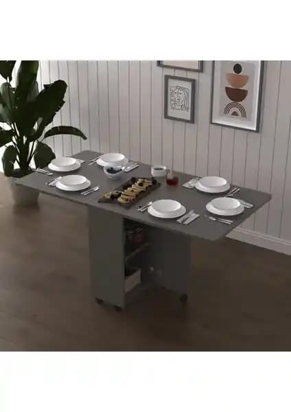 Asra Trend %100 MDFLAM Katlanır Mutfak Masası Modern ve Dayanıklı Tasarım