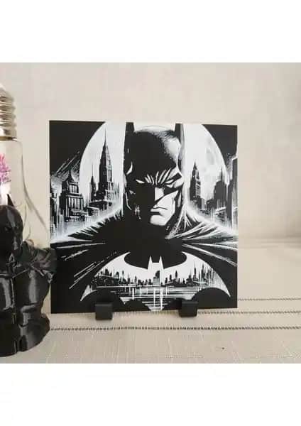 Batman Gece Manzarası Kabartmalı 3D Tablo ile Evinize ve Ofisinize Şıklık Katın