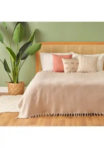 Bella Maison Pamuk Nina Çift Kişilik Yatak Örtüsü Şıklık ve Konfor Sunar