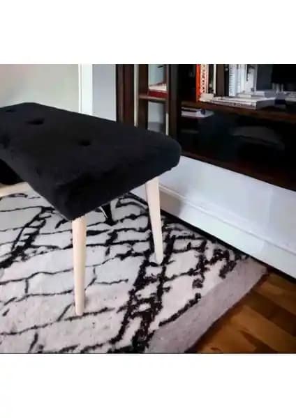 Beylerbeyi Ahşap Ayaklı Puf ve Zem Lines Teddy Kumaş Puf Karşılaştırması