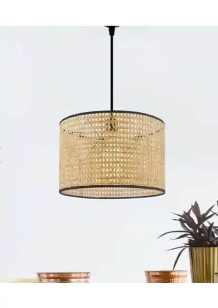 Burenze Modern Rattan Hasır Sarkıt Avize ile Doğal ve Şık İç Mekan Dekorasyonu