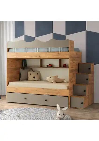 Çetin Ranza Bulut Yavrulu Ranza: Modern ve Fonksiyonel Çocuk Odası Mobilyası