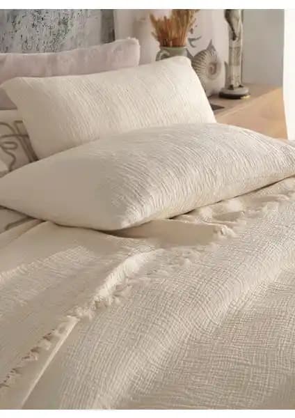 Destiny Hometex Çok Katlı Müslin Yatak Örtüsü Doğal ve Sağlıklı Kullanım İçin Uygun