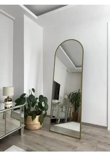 Effe Yapı Dekor Gold Metal Çerçeveli 180x60 cm Ayaklı Boy Aynası İnceleme ve Özellikleri