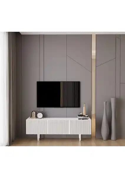 Enwood Capella Country 140 cm Ahşap TV Ünitesi Modern ve Dayanıklı Tasarım