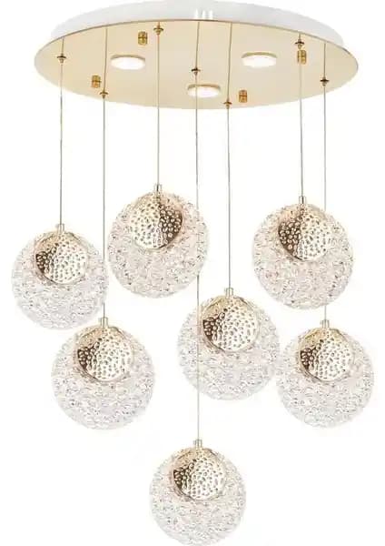 Eray Aydınlatma 1978-6+1 7'li Sarkıt LED Avize: Modern ve Şık İç Mekan Aydınlatması