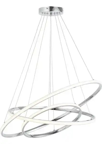 Eray Aydınlatma 2002-3 Krom LED Avize: Modern Tasarım ve Yüksek Performanslı Aydınlatma Çözümü