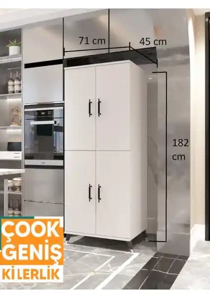 ESMOPA MOBİLYA Çok Amaçlı Dolap: Geniş ve Çok Fonksiyonlu Depolama Çözümü