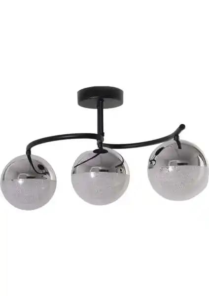 Fer Avize Fuji Siyah Modern Dekoratif LED Avize Salonu Mutfak Yatak Odası İçin