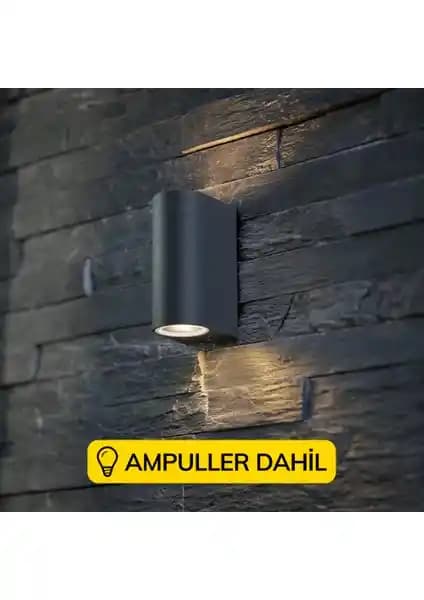 Full Reyon Çift Yönlü Dekoratif Duvar Aplik: Modern ve Dayanıklı İç-Dış Mekan Aydınlatması