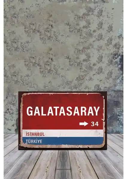 Galatasaray Sokağı Ahşap Poster Dekoratif Ürünleri ve Özellikleri