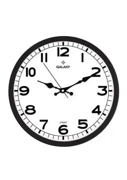 Galaxy 216-K Siyah Klasik Duvar Saati: Şıklık ve Fonksiyonellik Bir Arada