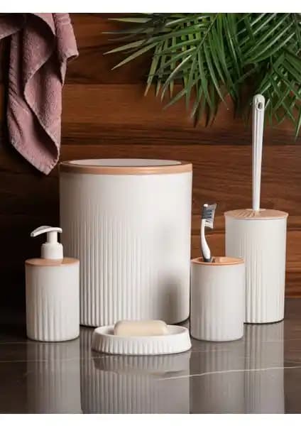Giorsi Sosa 5 Parça Banyo Seti: Modern ve Kullanışlı Banyo Dekorasyon Çözümü