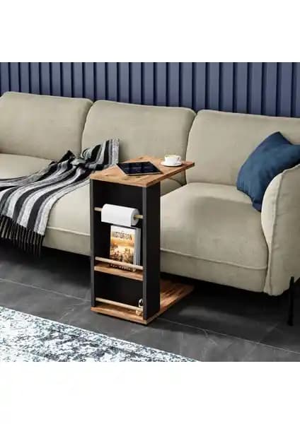 İntergo Havluluklu Tekerlekli Yan Sehpa: Modern ve Fonksiyonel Tasarım Özellikleri