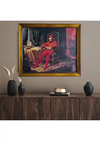 Jan Matejko'nun Soytarı Eseriyle Klasik Vintage Duvar Tablo Dekorasyonu