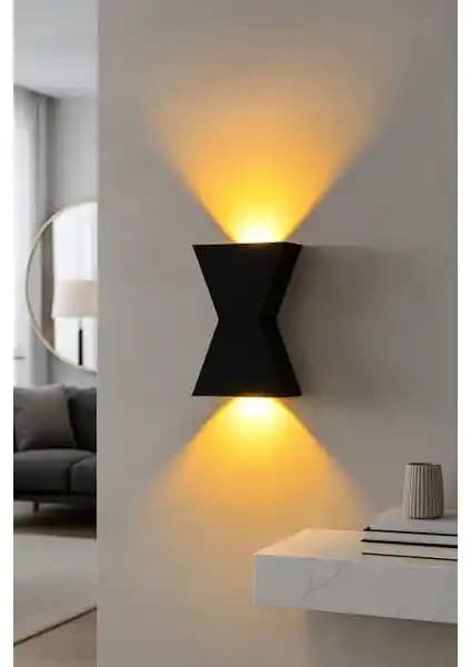 Laaysa 3D Tasarım Zaman Pilli Dekoratif Duvar Aydınlatması Çevre Dostu Modern Tasarım