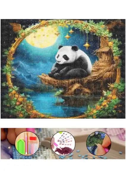 Lero Hobi Peri Pandası Elmas Mozaik Boyama Tablo Seti ile Yaratıcılığınızı Geliştirin