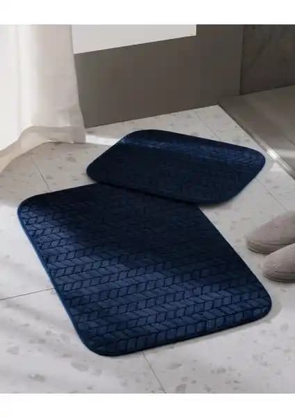 Madame Coco Norris Banyo Paspası Indigo: Şık ve Konforlu Banyo Dekorasyonu İçin Ideal Tercih