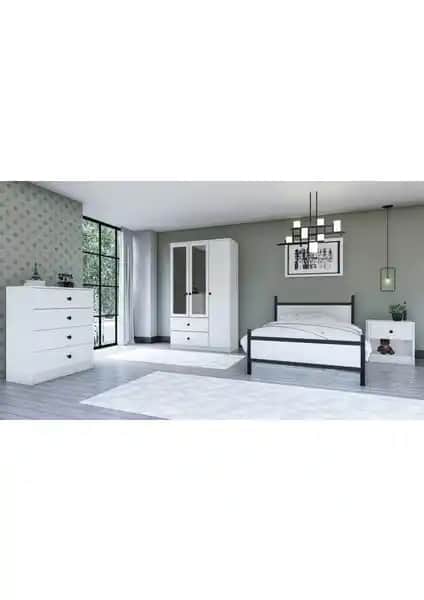 Metalia Gm 909 Home Aynalı Düğme Kulplu Genç Odası Takımı Özellikleri ve Tasarımı