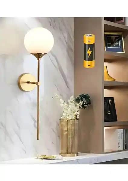 Milano Aydınlatma Eskitme Modern Tasarım Pilli Aplik ile Şık ve İşlevsel Aydınlatma