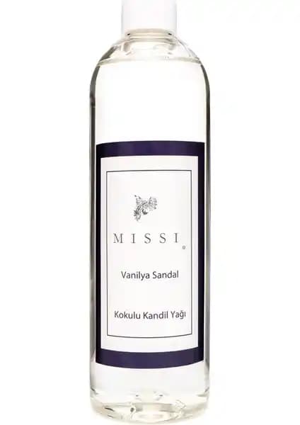 Missi 400 ml Vanilya Sandal Kokulu Kandil Yağı ile evinizde doğal ve rahatlatıcı atmosfer yaratın