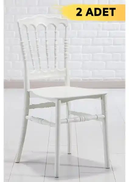 Mobetto Miray Beyaz Pratik Sandalye: Dış Mekan Kullanımı İçin Dayanıklı ve Şık Oturma Çözümü