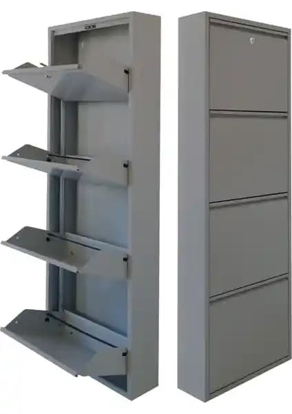 Mobilya Pratik Kilitli Metal Ayakkabılık Çoklu Model Seçenekleriyle Güvenli Depolama