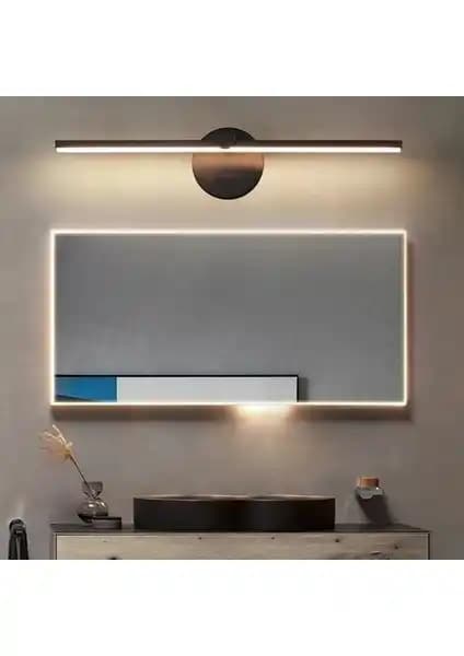 Modern ve Fonksiyonel Artı Aydınlatma Beyaz LED Duvar Lambası Aplik 60 cm