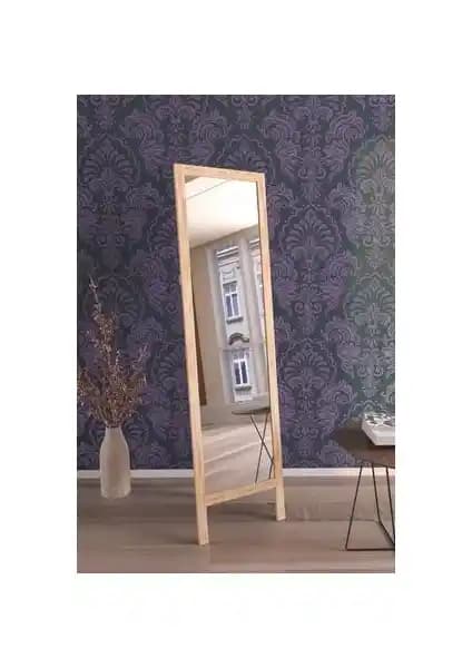 Naturel Ahşap Ayaklı Boy Aynası: Modern ve Çevre Dostu Dekorasyon Unsuru