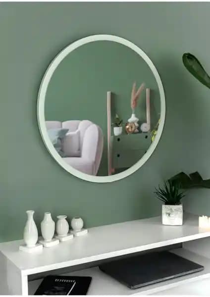 Nysamo 45 cm Beyaz Dekoratif Yuvarlak Aynası ile Evinizde Şıklık ve Fonksiyonellik